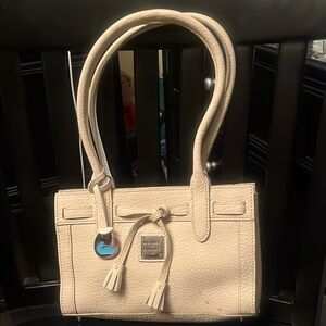 Dooney & Bourke Cream Mini Bag with Structured Design